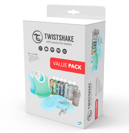 Twistshake комплет за јадење-син сет
