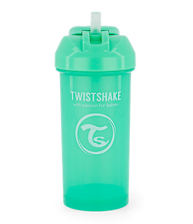 straw-cup-green Twistshake Чашка со сламка 6+m 360ml