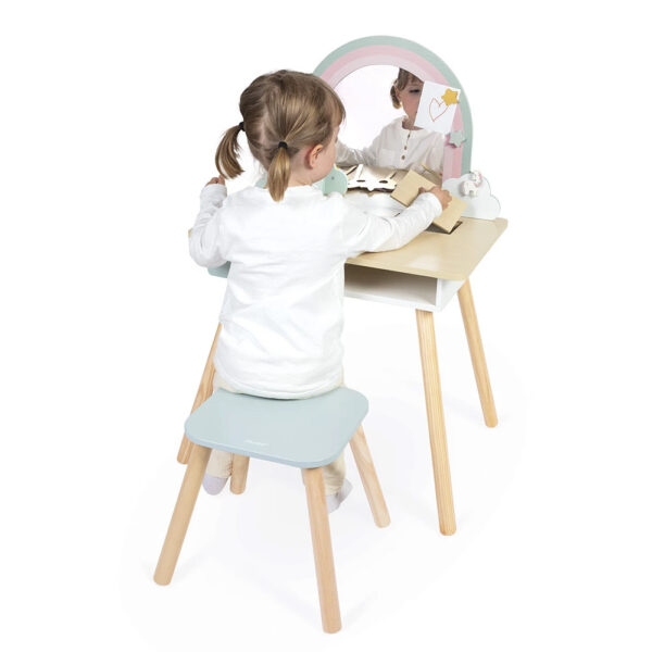 дрвена тоалетна масичка Јанод дрвена тоалетна масичка Јанод