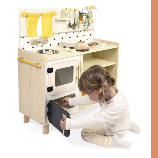 Janod голема дрвена кујна со додатоци