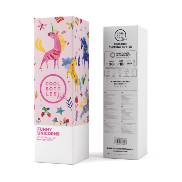 The Kids Bottle – Funny Unicorns 350ml