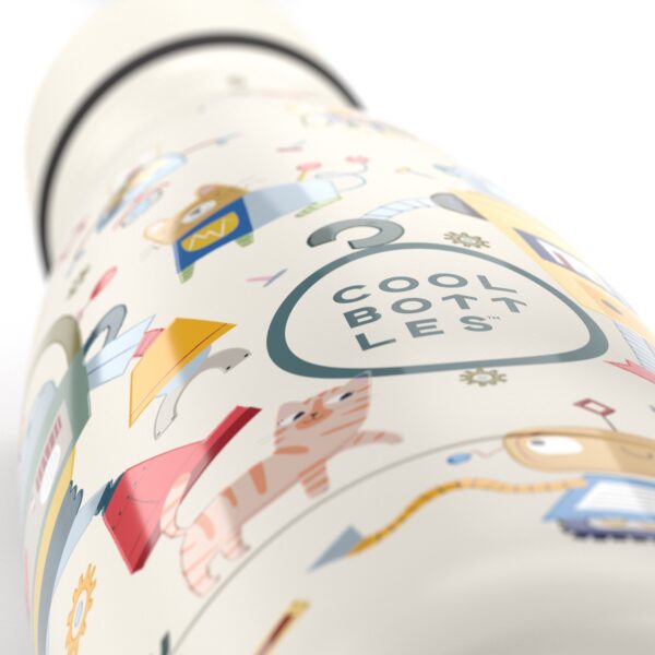 CBBK35MR-2 The Kids Bottle – Messy Robots 350ml